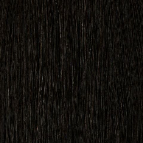 Natural Black no-sew butterfly weft