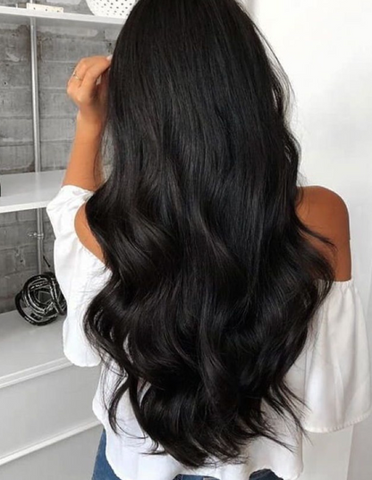 Natural Black: No-Sew Wefts